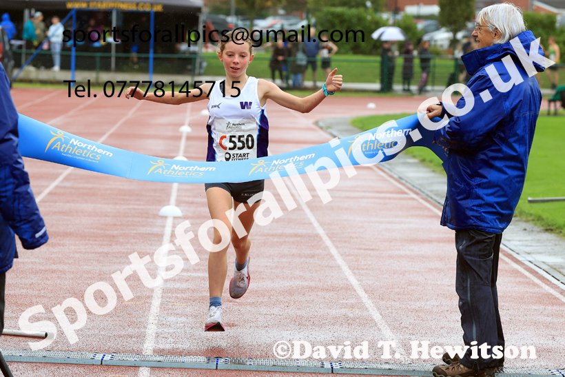 Girls Under-15s 2025 Northern Athletics Autumn Road Relays, Leigh, Lancashire. Photo: David T. Hewitson/Sports for All Pics